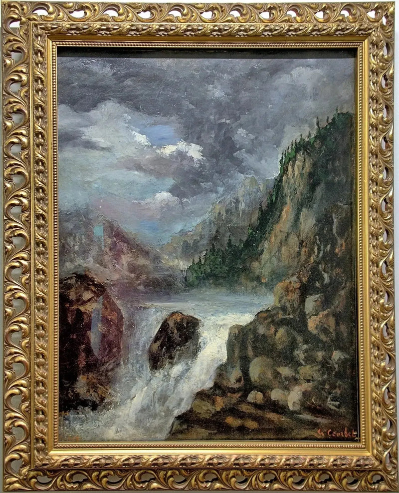 Leaps av Doubs - Gustave Courbet