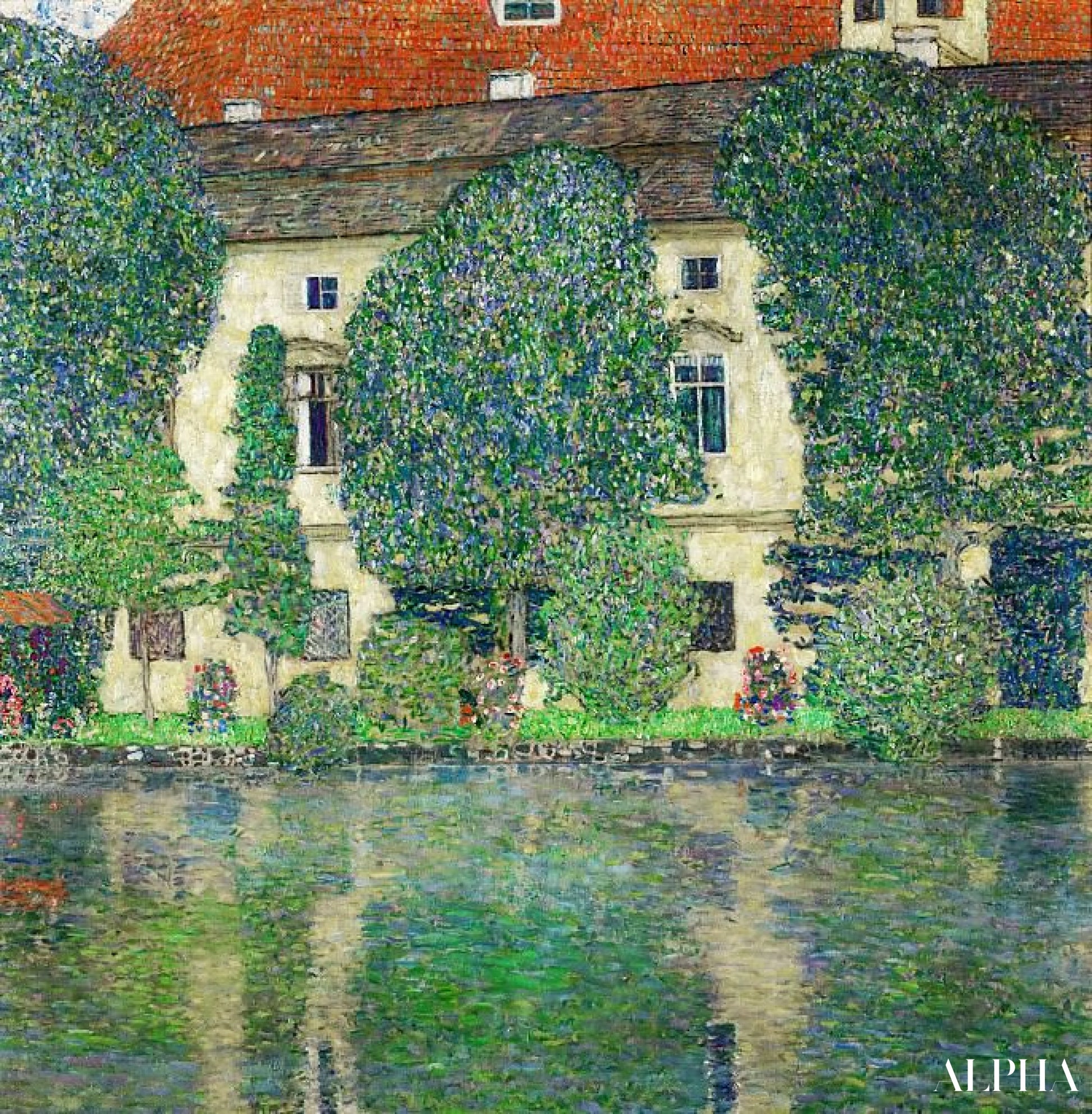 Schloss Kammer ved Attersee, III - Gustav Klimt - Høykvalitets reproduksjoner av malerier og bilder