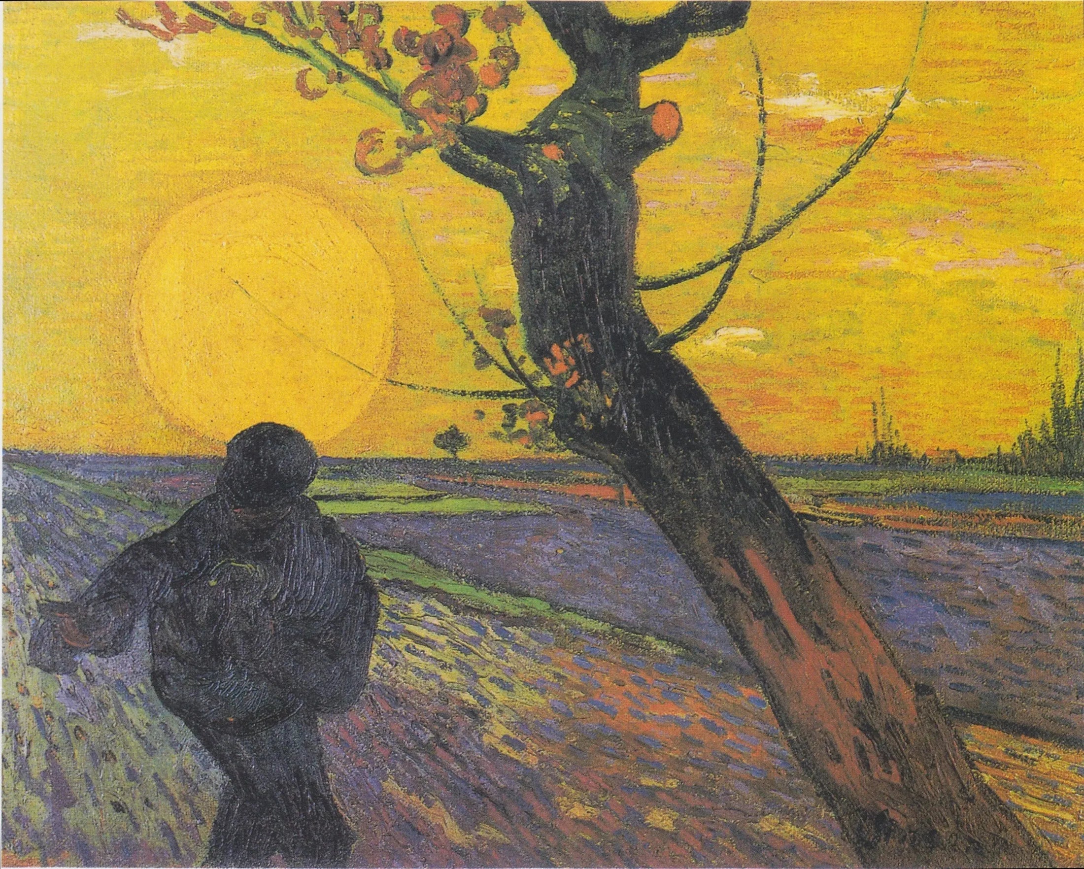 Le semeur au soleil couchant - Vincent van Gogh image 1 reproduction réalisée par Alpha Reproduction
