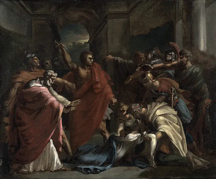 Brutus' edsavleggelse etter Lucrecias død - Théodore Géricault