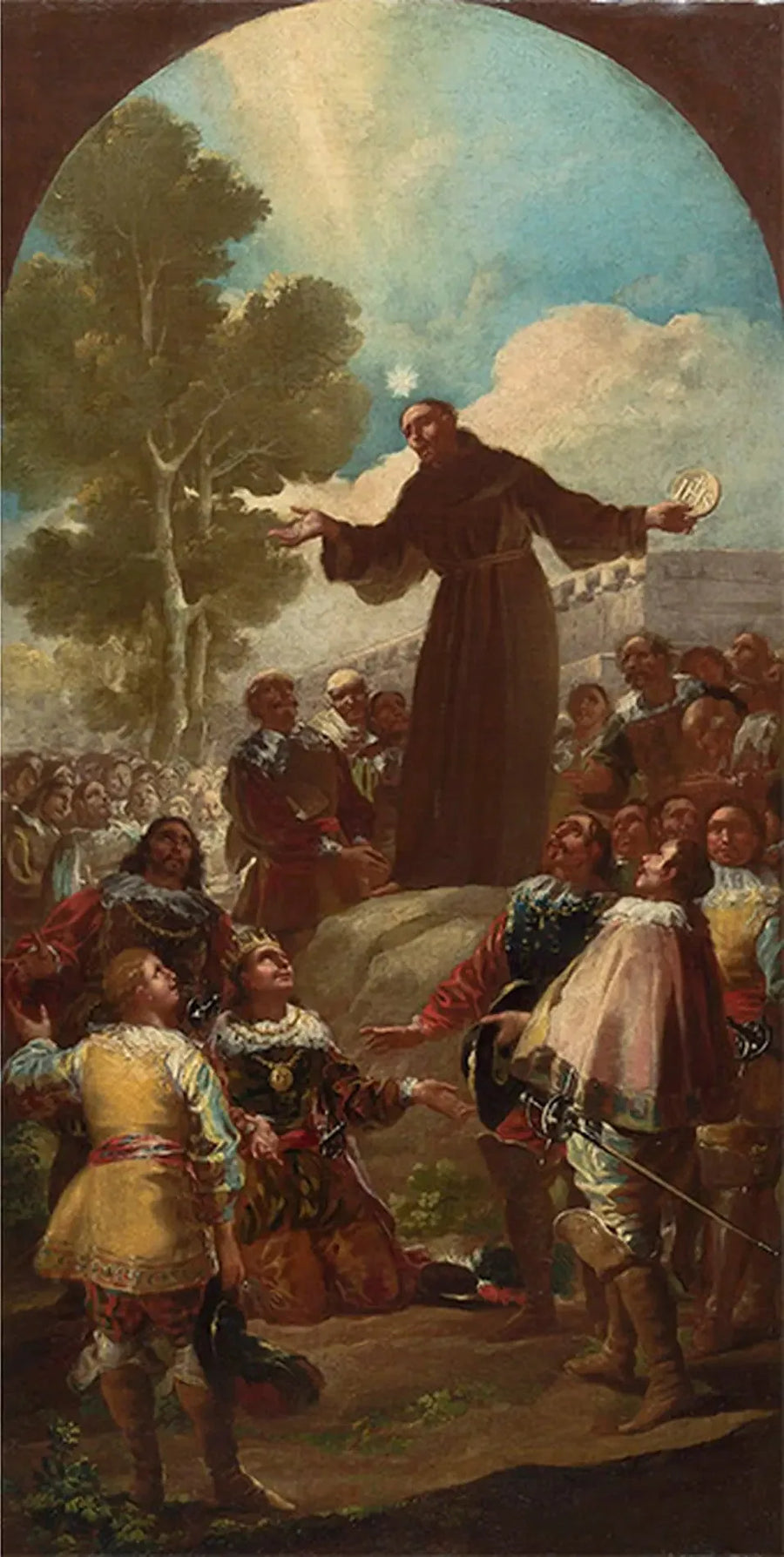 Prekenen til hellige Bernardin av Siena - Francisco de Goya