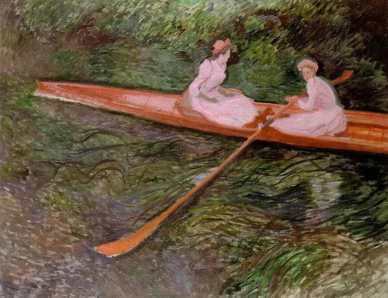 Den rosa skiffen - Claude Monet