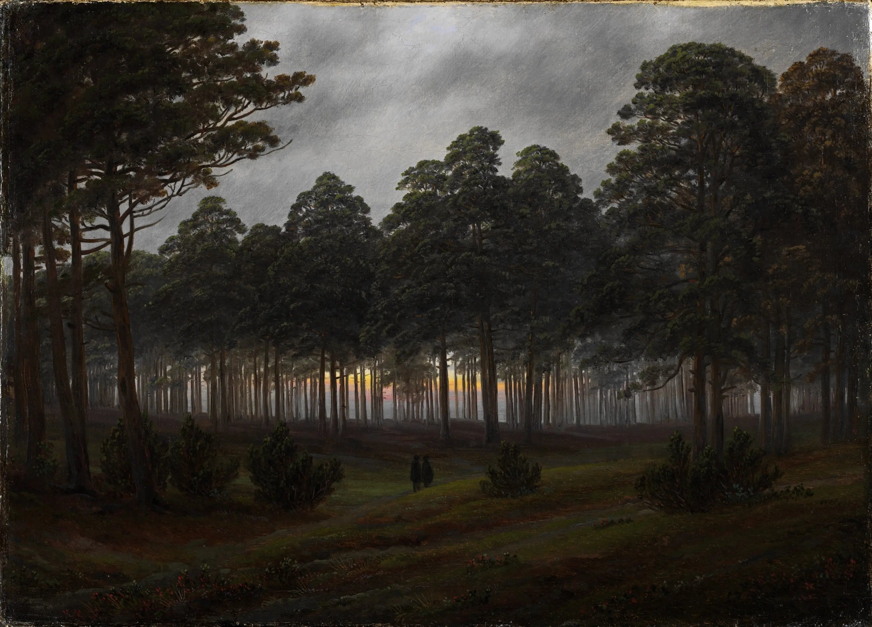 Le Soir - Caspar David Friedrich image 1 reproduction de peinture à l’huile