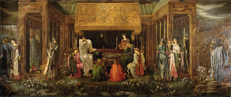 Arthurs søvn i Avalon - Edward Burne-Jones