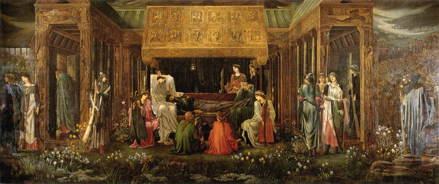Arthurs søvn i Avalon - Edward Burne-Jones