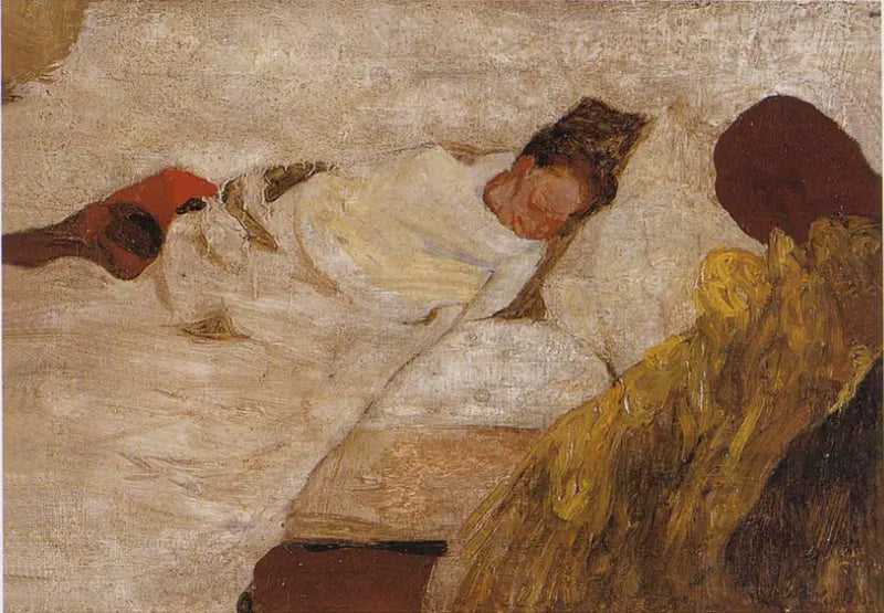 Madame Vuillards søvn - Édouard Vuillard