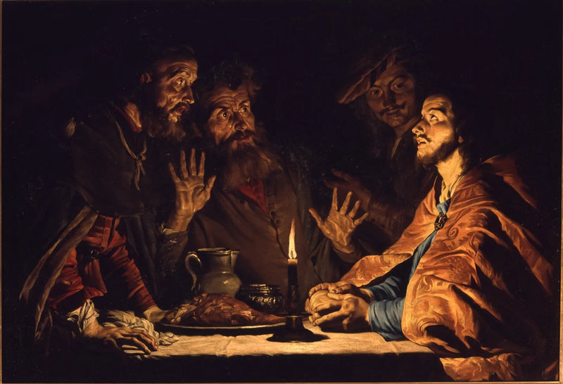 Emmaus-middagen - Gerrit van Honthorst