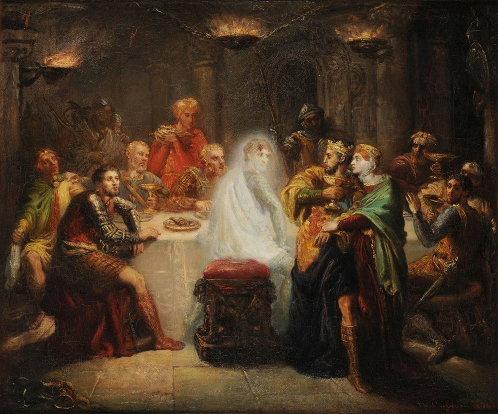 Le Spectre de Banquo - Théodore Chassériau image 1 tableau peint à l’huile sur toile