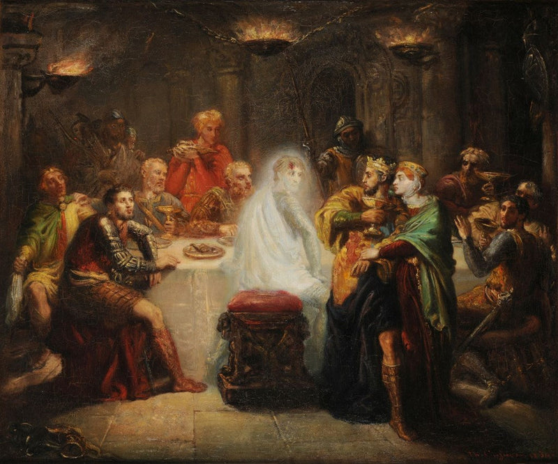 Banquos spøkelse - Théodore Chassériau