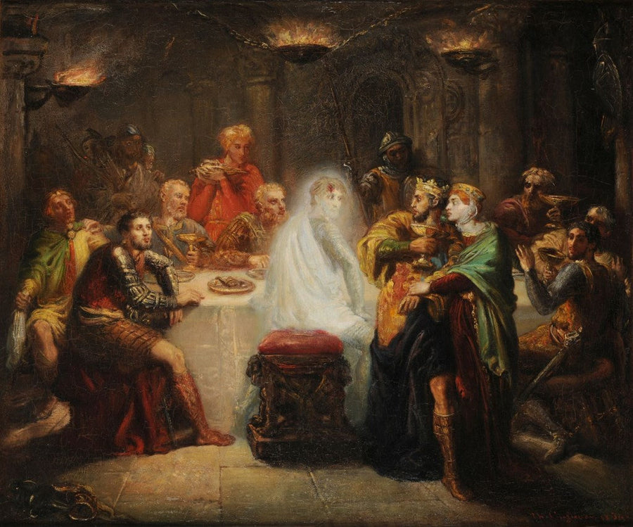 Banquos spøkelse - Théodore Chassériau