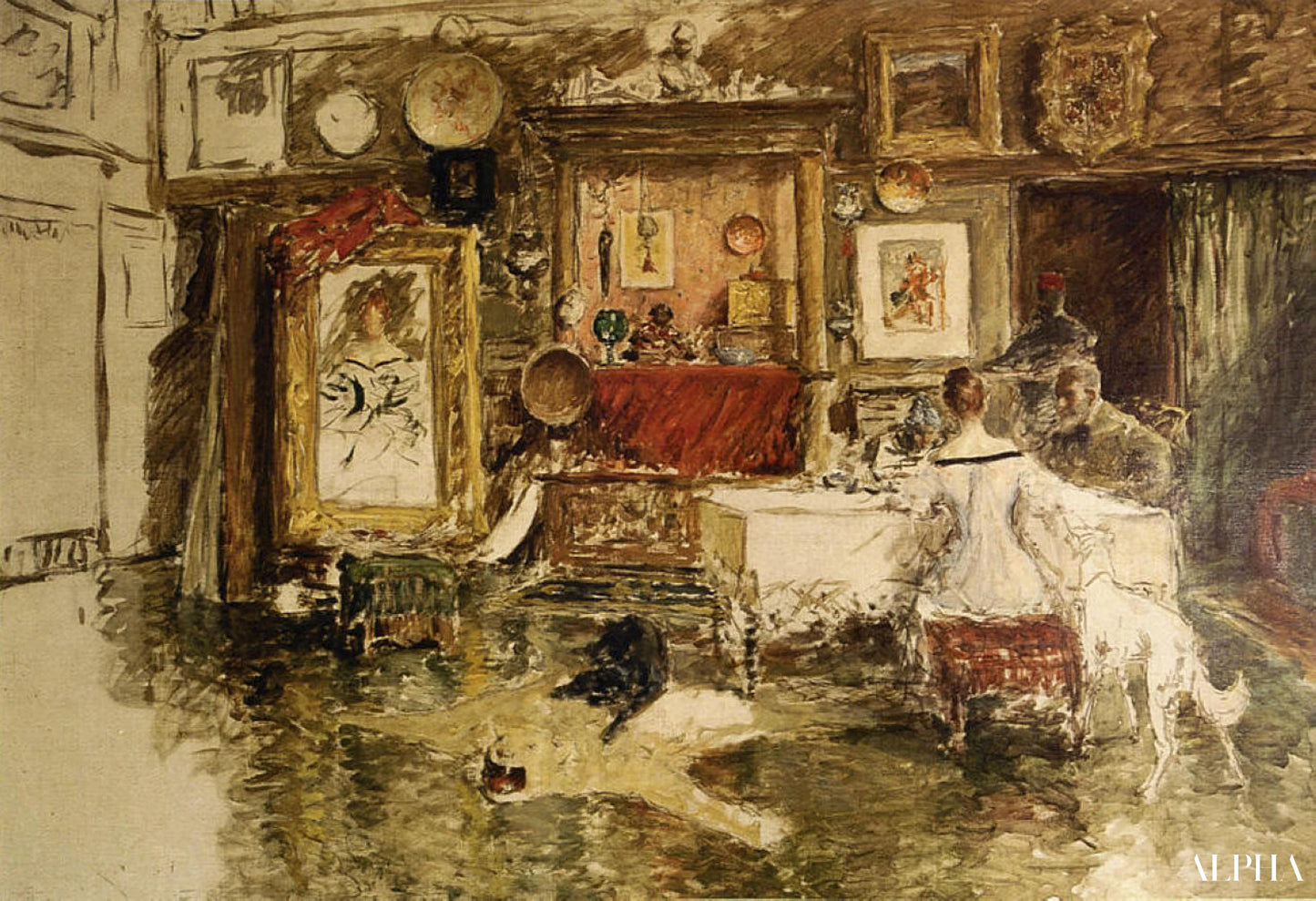 The Tenth Street Studio - William Merritt Chase - Høykvalitets reproduksjoner av malerier og bilder