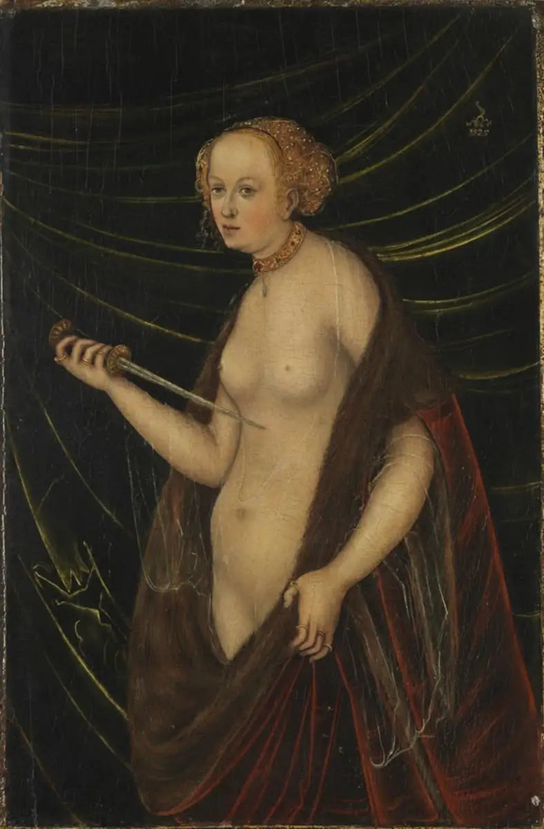 Selvdestruksjonen til Lucretia - Lucas Cranach den eldre