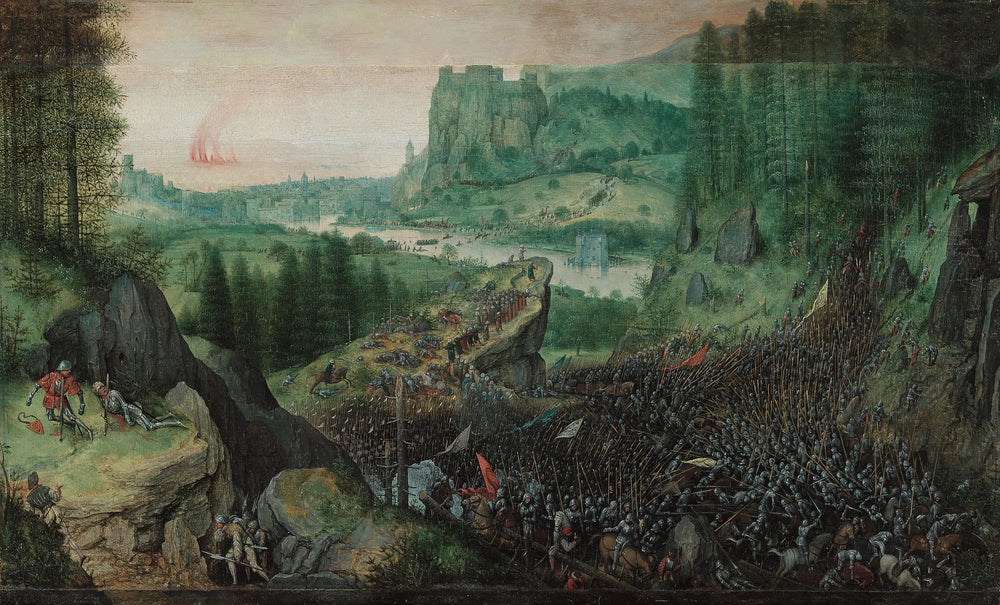 Le Suicide de Saül - Pieter Brueghel the Elder image 1 copie peinte à la main à l’huile