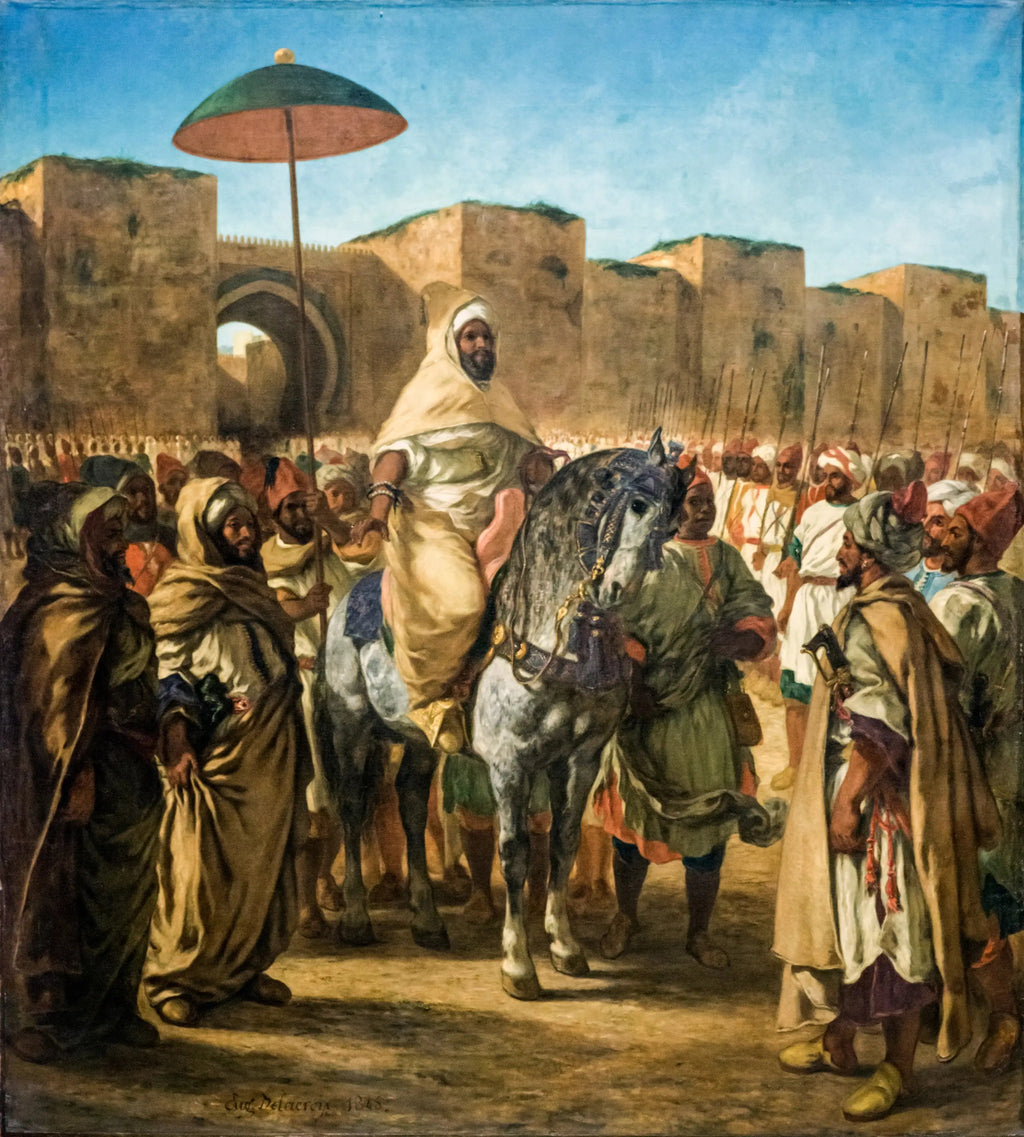 Le Sultan du Maroc - Eugène Delacroix image 2 reproduction de peinture à l’huile