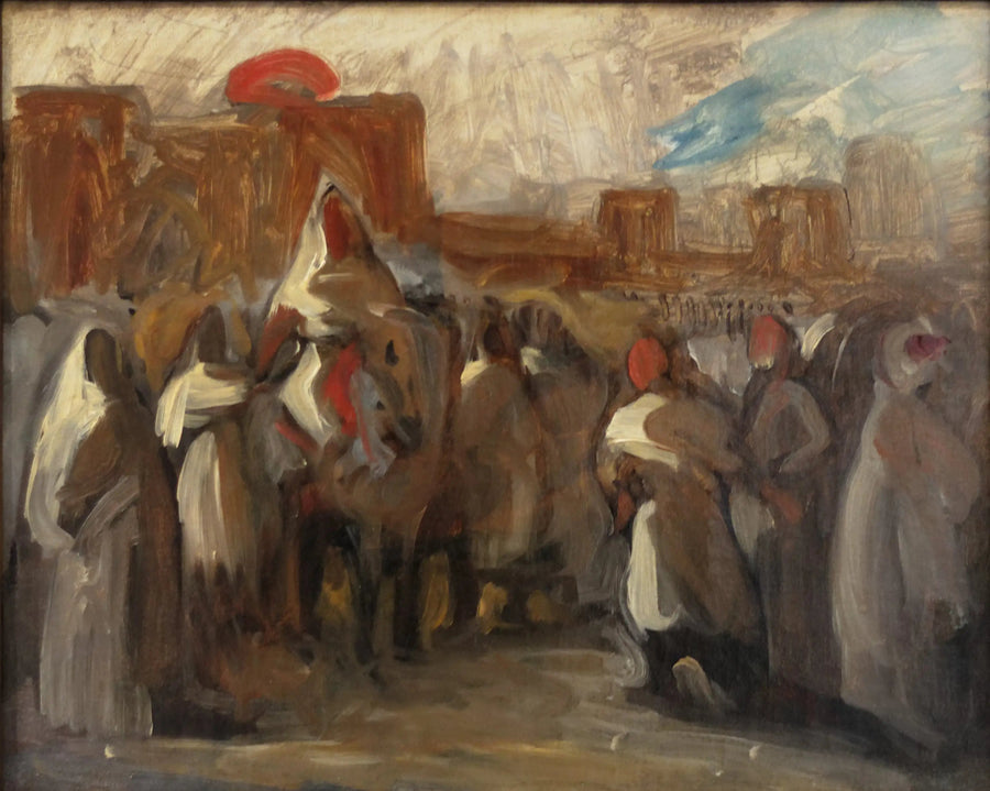 Sultan av Marokko Moulay Abd-er-Rahmane mottar greven av Mornay, ambassadør for Frankrike - Eugène Delacroix