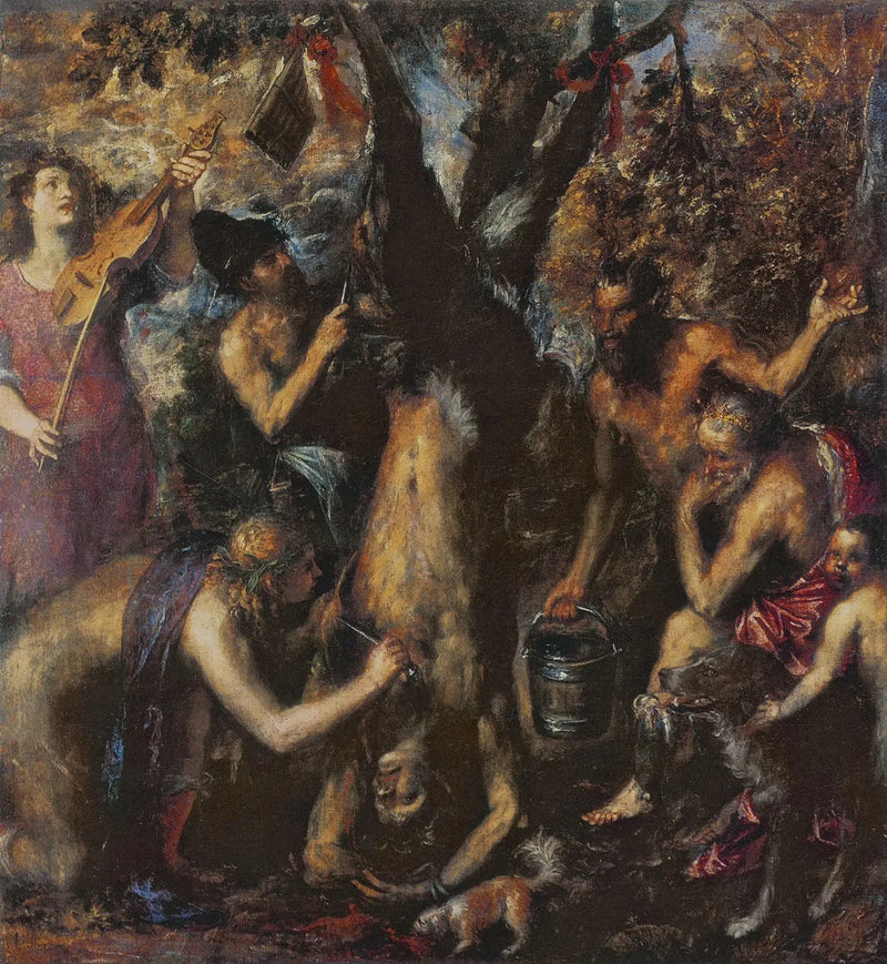 Marsyas' lidelse - Titian