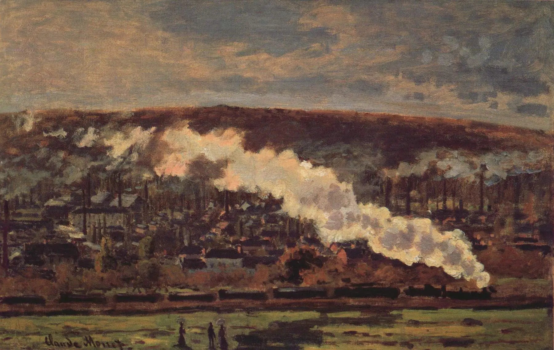 Reproduction du tableau « Le train de marchandises - Claude Monet » par Alpha Reproduction en peinture à l’huile