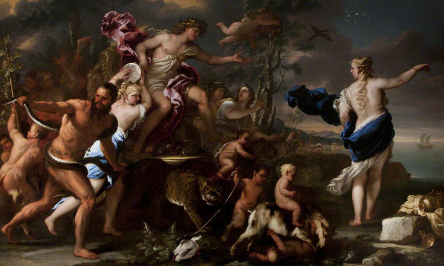 Bacchus' triumf med Ariadne - Luca Giordano