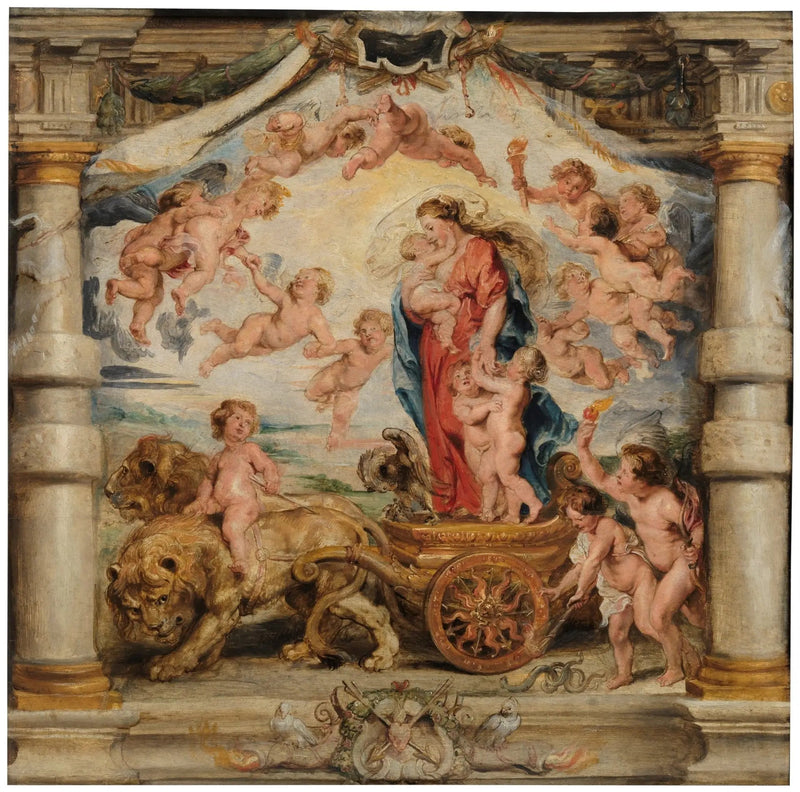 Seierherren av den guddommelige kjærlighet - Peter Paul Rubens