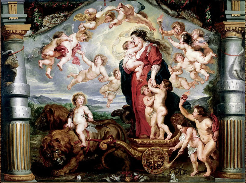 Seierherren av den guddommelige kjærlighet - Peter Paul Rubens