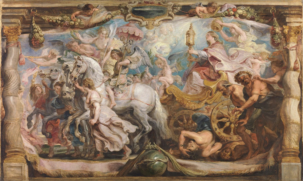 Le triomphe de l'Église - Peter Paul Rubens image 1 reproduction de peinture à l’huile