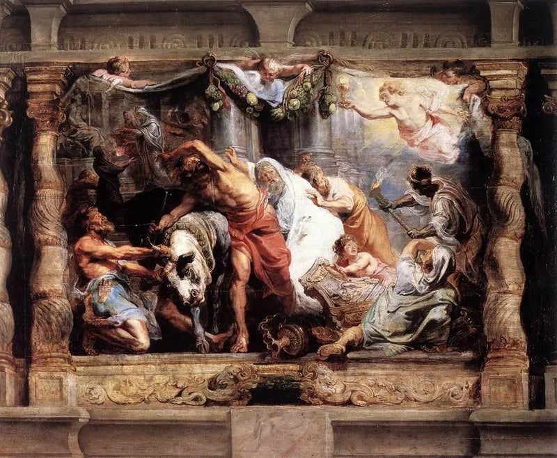Triumfen av Eukaristien over Avgudsdyrkelse - Peter Paul Rubens