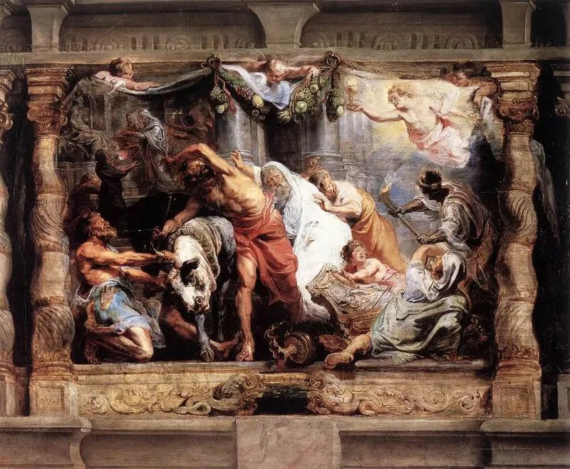 Triumfen av Eukaristien over Avgudsdyrkelse - Peter Paul Rubens