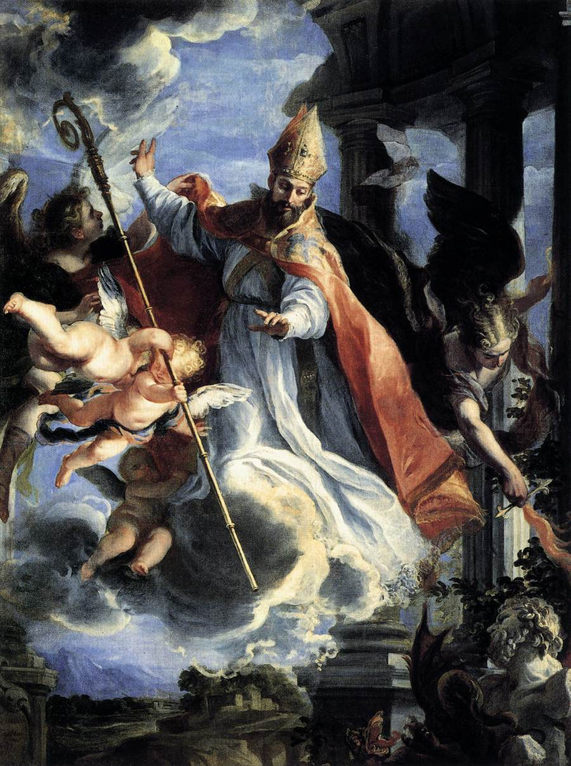 Triumfen til Saint Augustin - Claudio Coello