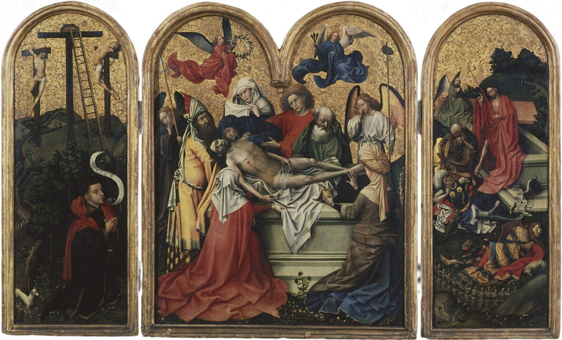Seilern-triptikken – La mise au tombeau - Robert Campin