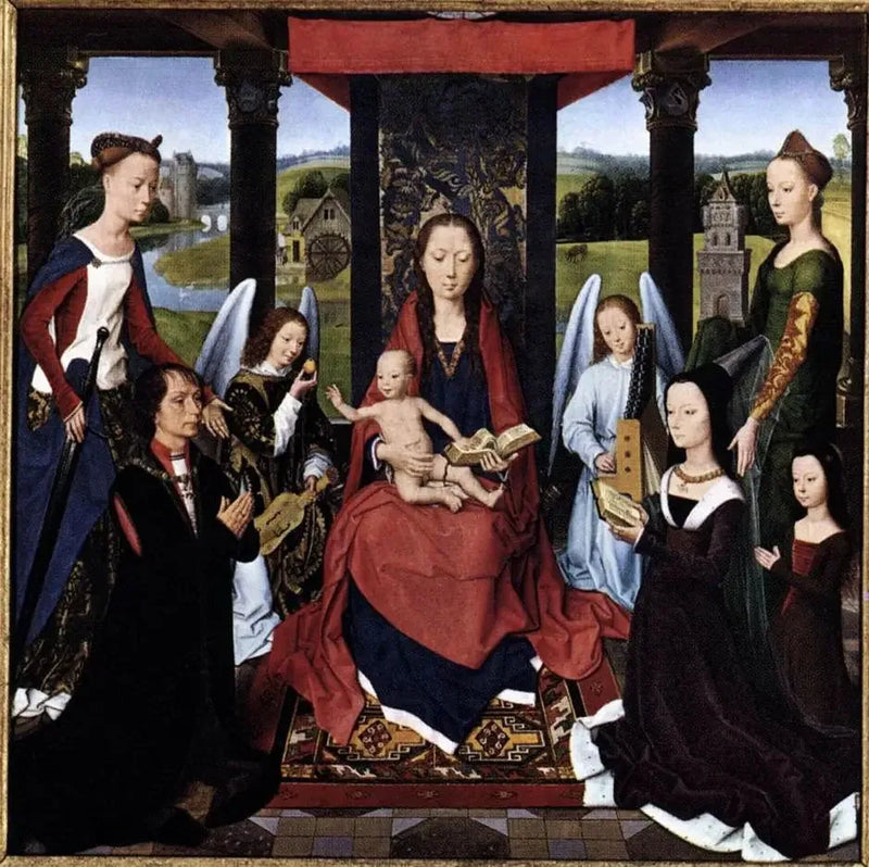 Triptykken Donne (midtre panel) - Hans Memling