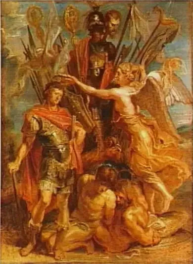 Trophéen opphøyd i Konstantin - Peter Paul Rubens