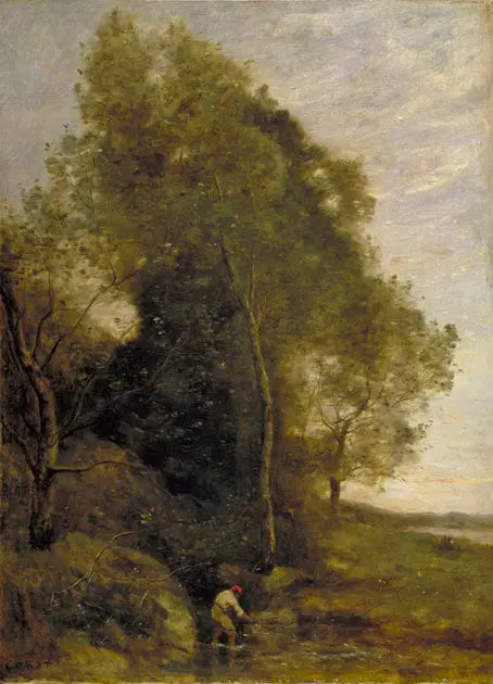 Hullet med kreps - Jean-Baptiste Camille Corot