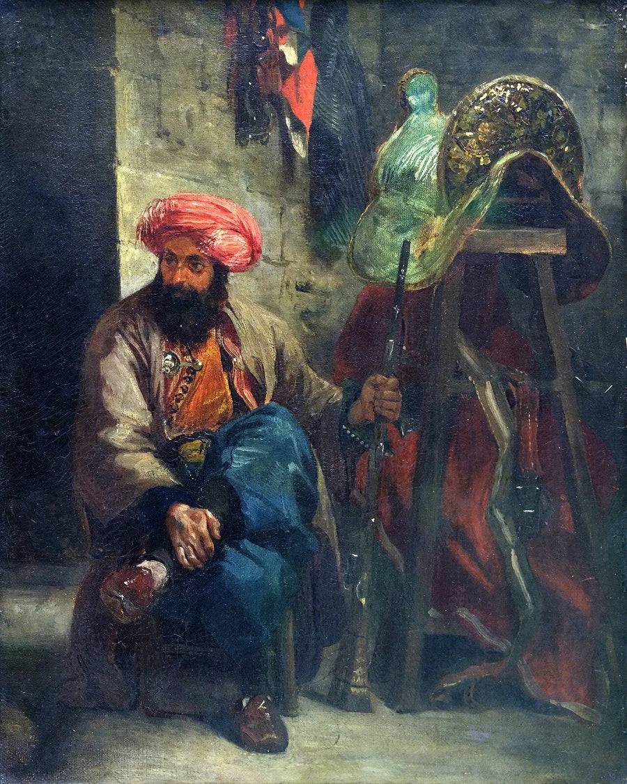Den tyrkiske på salen - Eugène Delacroix
