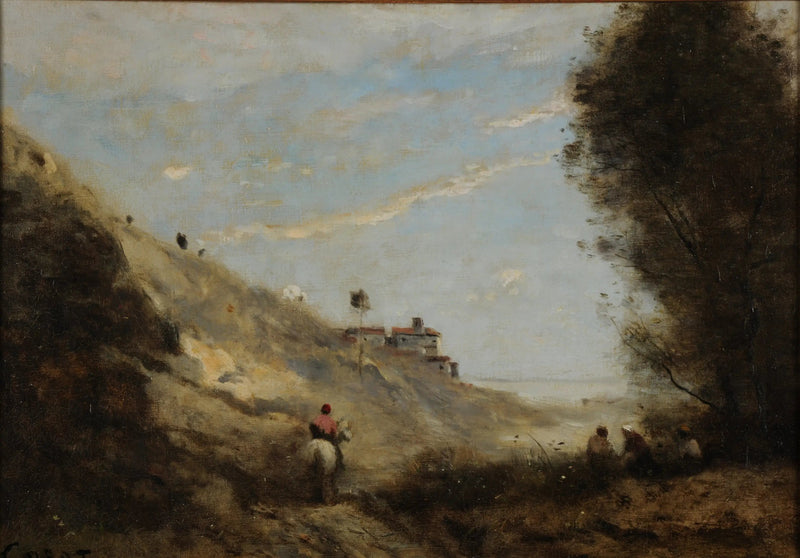 Vollen ved rytteren - Jean-Baptiste Camille Corot