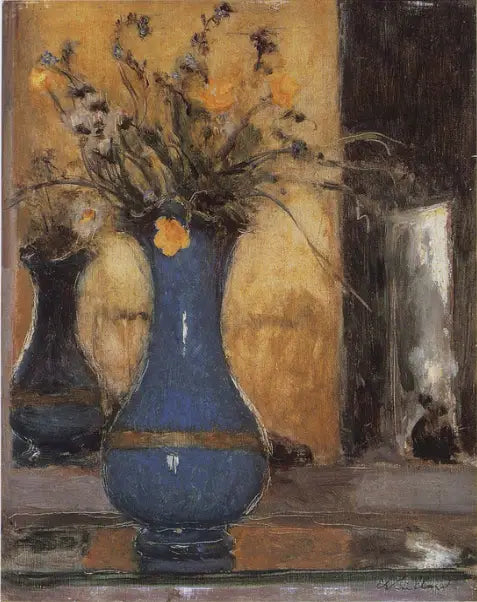 Den blå vasen - Édouard Vuillard