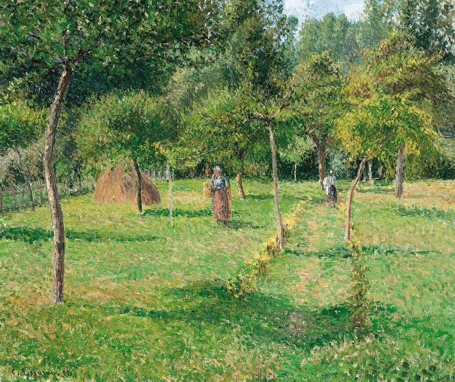Frukthagen i Éragny - Camille Pissarro