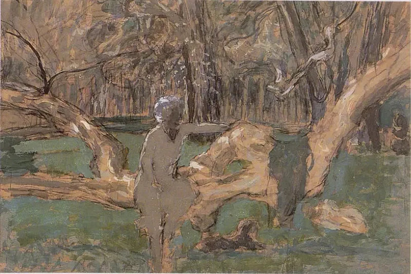 Den gamle treet - Édouard Vuillard