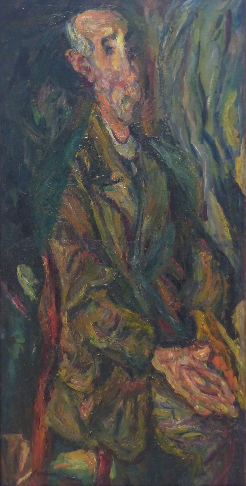 Den gamle mannen med sammenføyde hender - Chaim Soutine