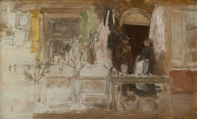 Den gamle klesbutikken, Houndsditch - James Abbott McNeill Whistler