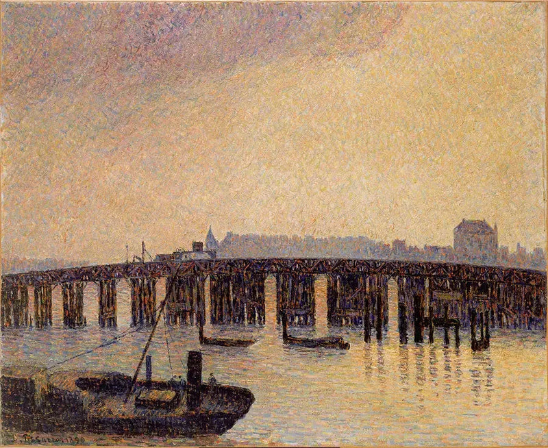 Den Gamle Broen i Chelsea, London - Camille Pissarro