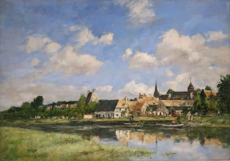 Den gamle havnen i Touques - Eugène Boudin