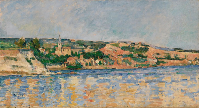 Landsbyen l'Estaque sett fra havet - Paul Cézanne