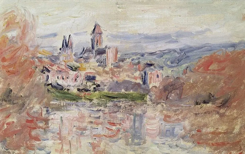 Landsbyen Vétheuil - Claude Monet