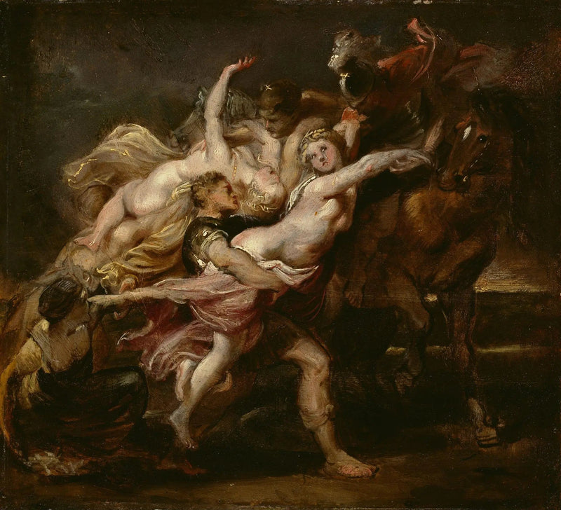 Overgrep mot jentene til Levkippos - Peter Paul Rubens