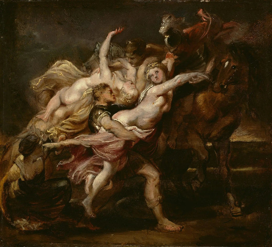 Overgrep mot jentene til Levkippos - Peter Paul Rubens