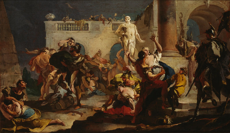 Sabinernes voldtekt - Giovanni Battista Tiepolo