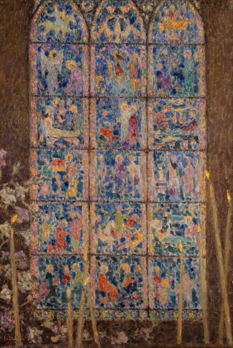 Farget glassvindu, Chartres - Henri Le Sidaner