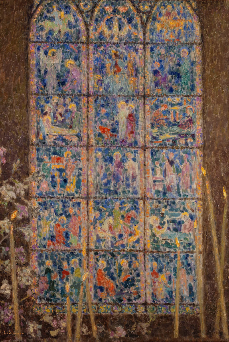 Farget glassvindu, Chartres - Henri Le Sidaner