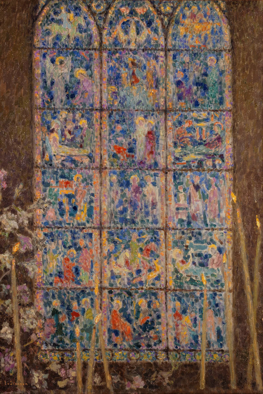 Farget glassvindu, Chartres - Henri Le Sidaner