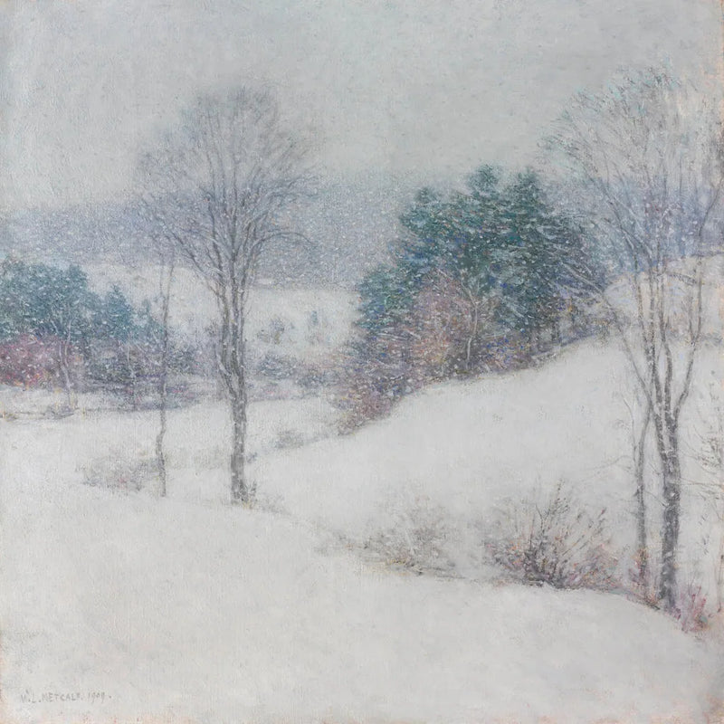 Den hvite sløret - Willard Metcalf